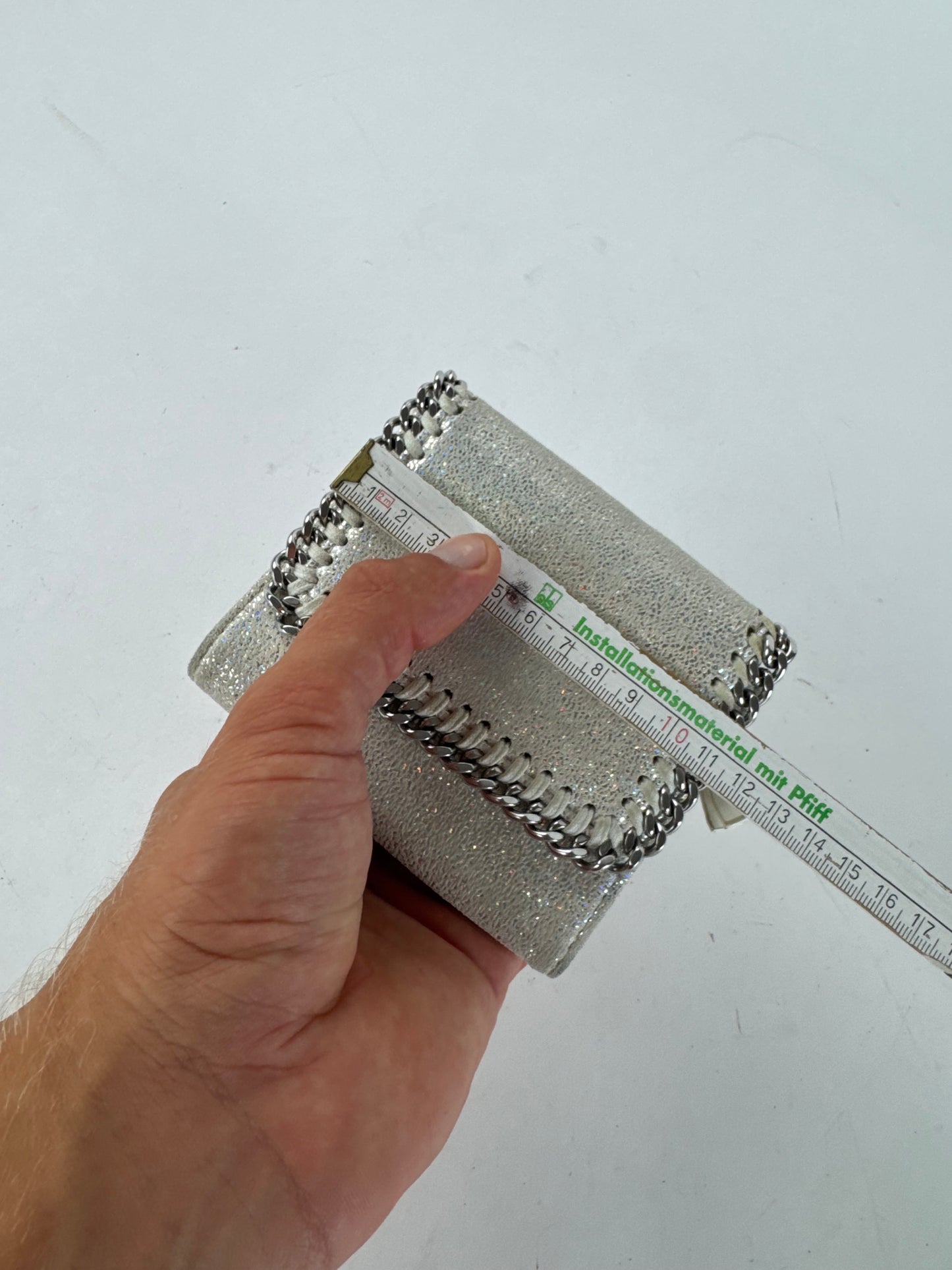 Vintage Stella Mc Cartney Vegan Leather wallet silver