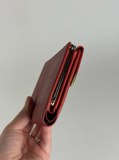 Vintage Givenchy Leather Wallet red