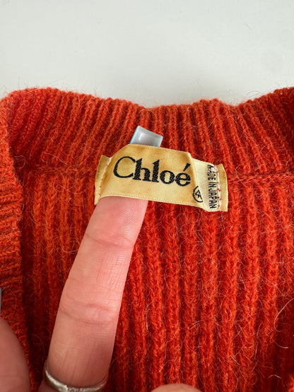 Vintage Chloe Wool Sweater Vest Vibrant