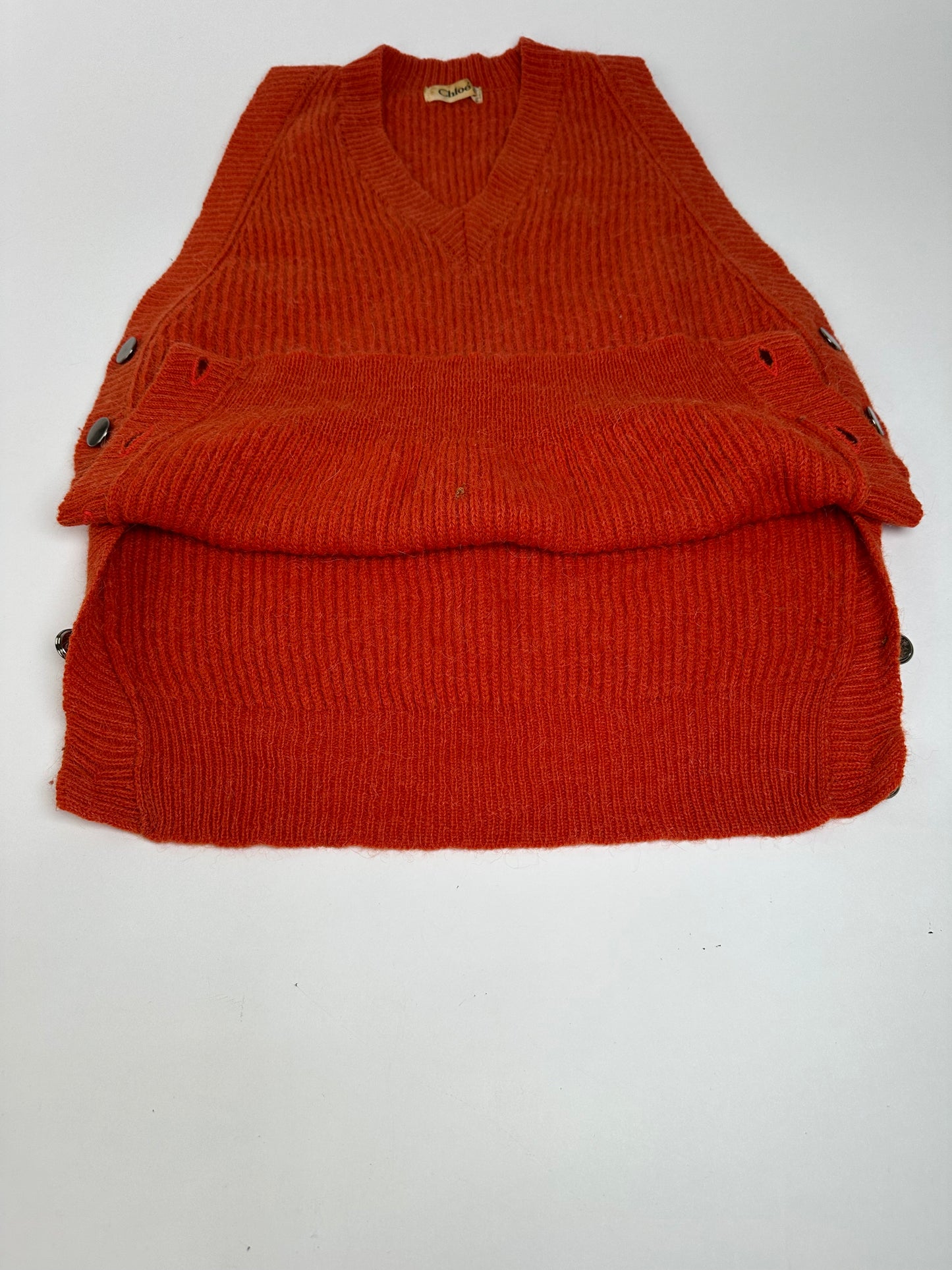 Vintage Chloe Wool Sweater Vest Vibrant