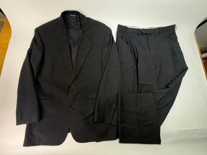 Vintage Fendi Men's Wool Blend Suit Set Black L