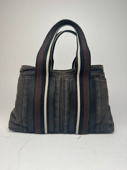 Vintage Hermes Troca Handbag black brown