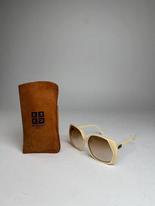 Vintage Givenchy Oversized Sunglasses White