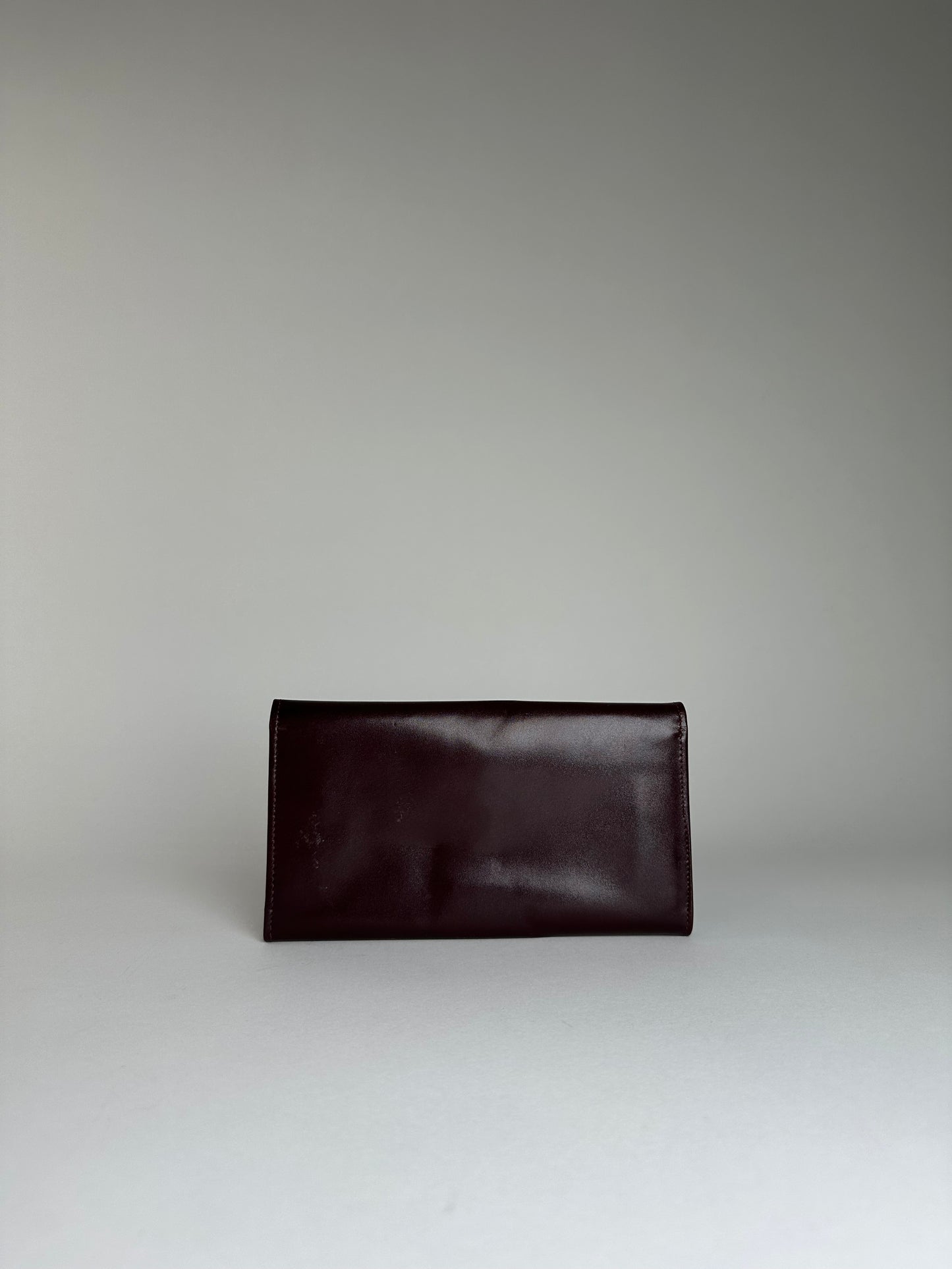 Vintage Dior Smooth Wallet Burgundy