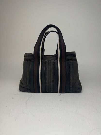 Vintage Hermes Troca Handbag black brown