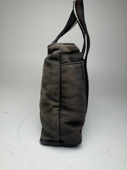 Vintage Hermes Troca Handbag black brown