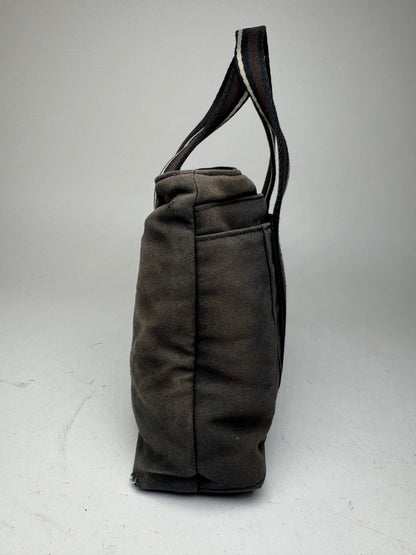 Vintage Hermes Troca Handbag black brown