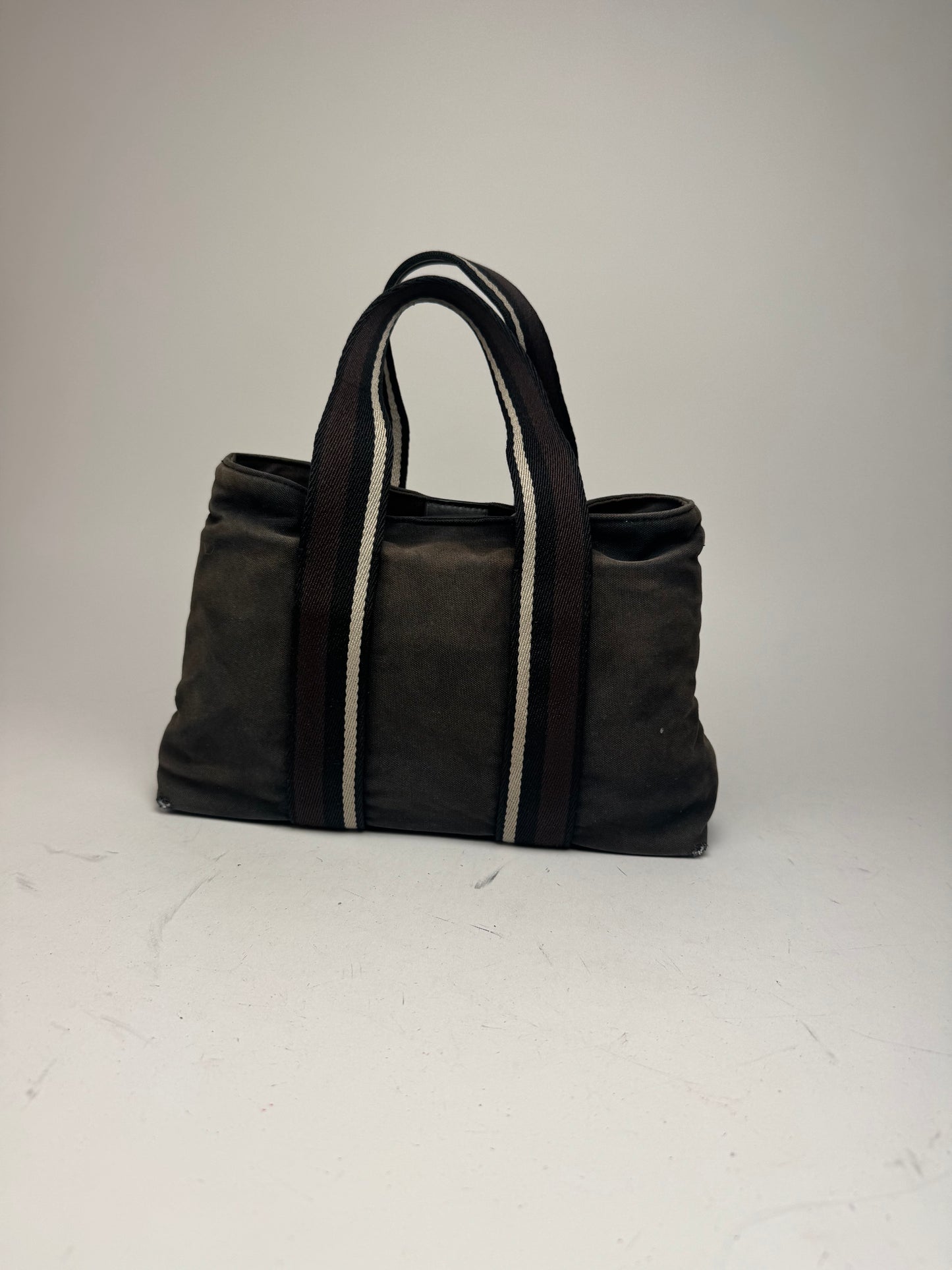 Vintage Hermes Troca Handbag black brown