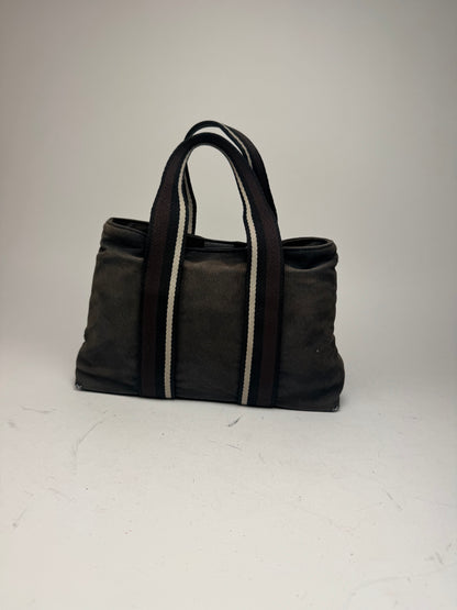 Vintage Hermes Troca Handbag black brown