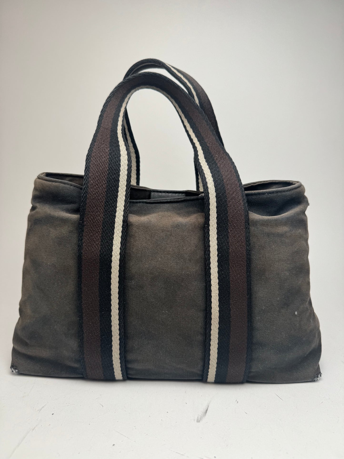 Vintage Hermes Troca Handbag black brown