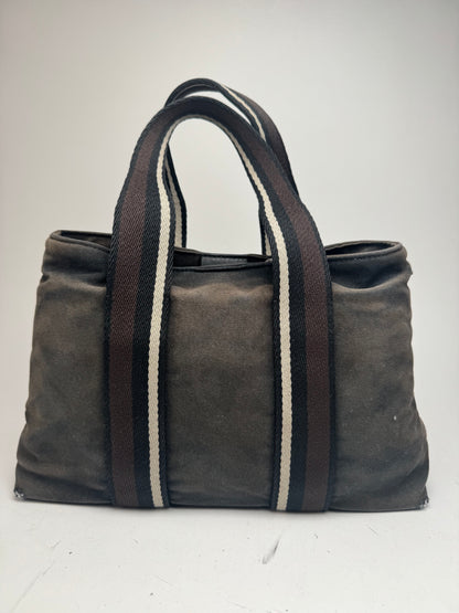 Vintage Hermes Troca Handbag black brown