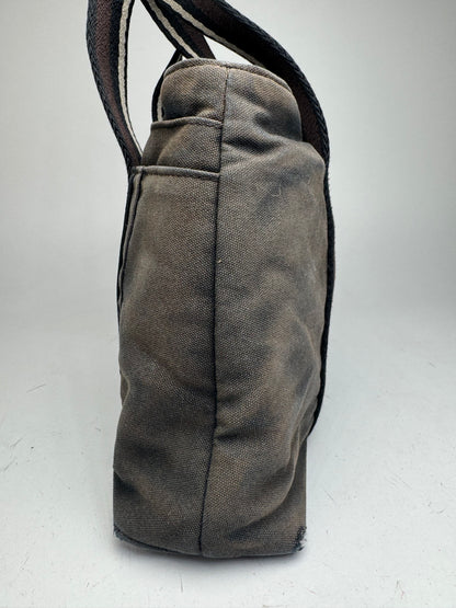 Vintage Hermes Troca Handbag black brown