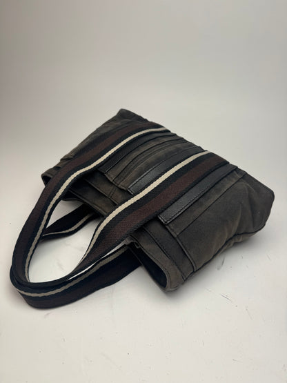 Vintage Hermes Troca Handbag black brown