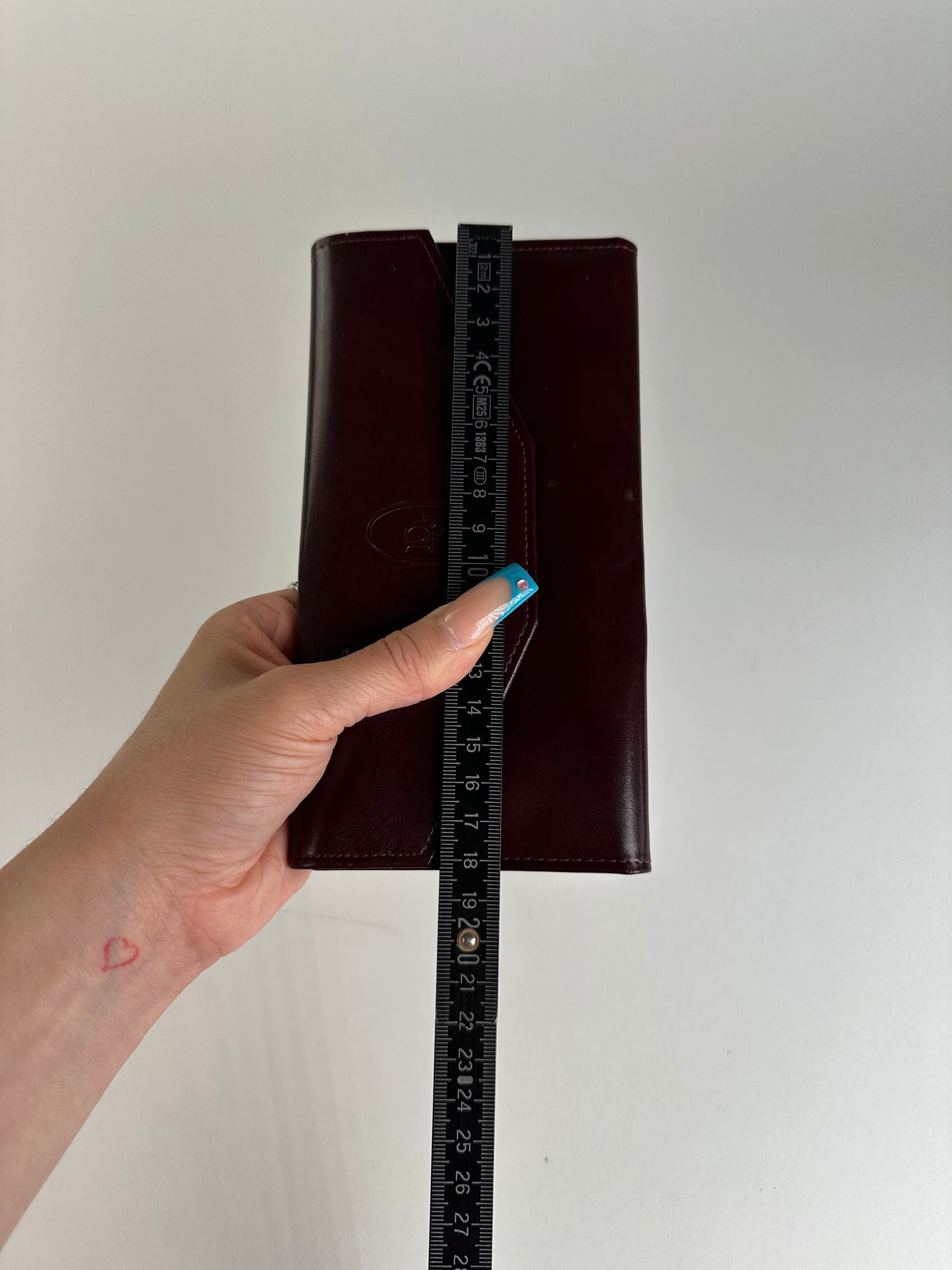Vintage Dior Smooth Wallet Burgundy