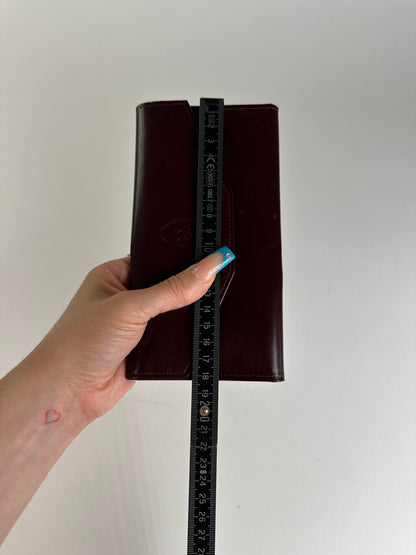 Vintage Dior Smooth Wallet Burgundy