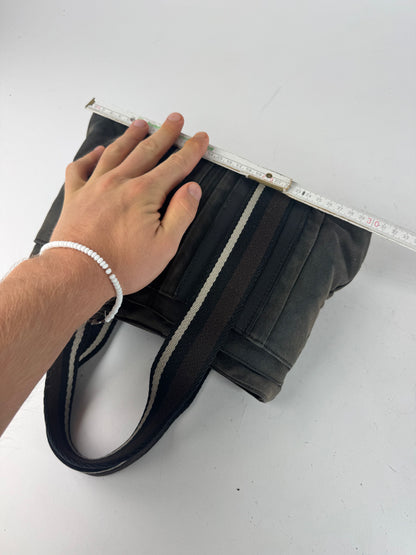 Vintage Hermes Troca Handbag black brown