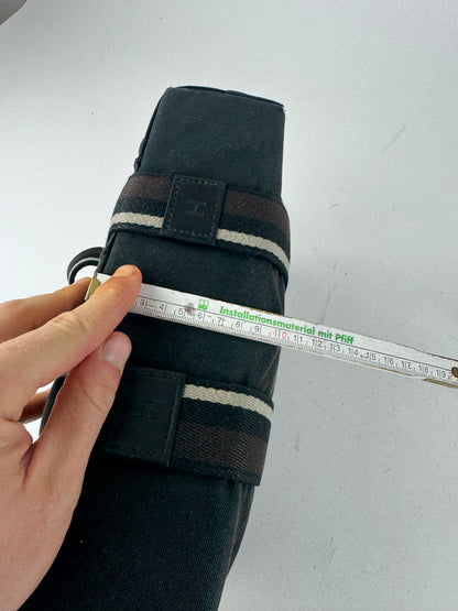 Vintage Hermes Troca Handbag black brown