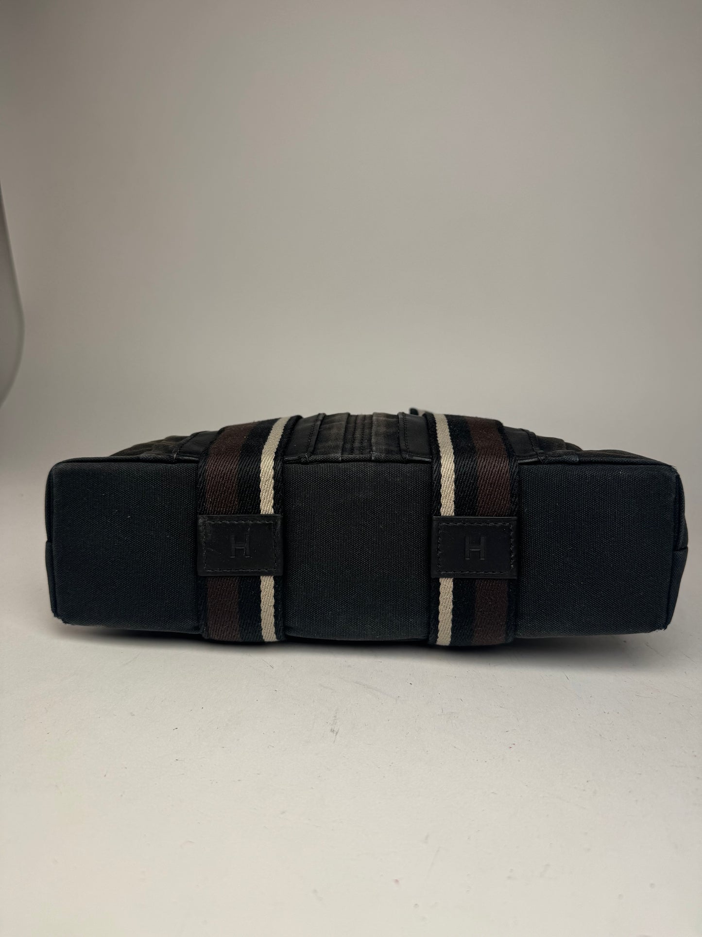 Vintage Hermes Troca Handbag black brown