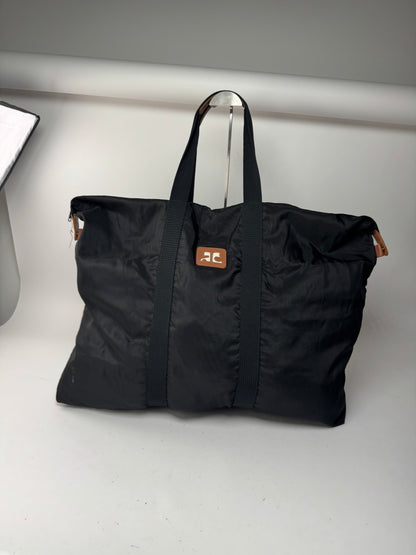 Sac de voyage vintage Courreges noir