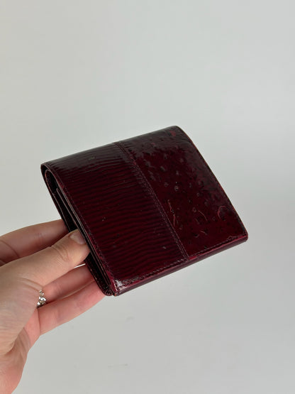 Vintage Givenchy Patent Leather Wallet purple