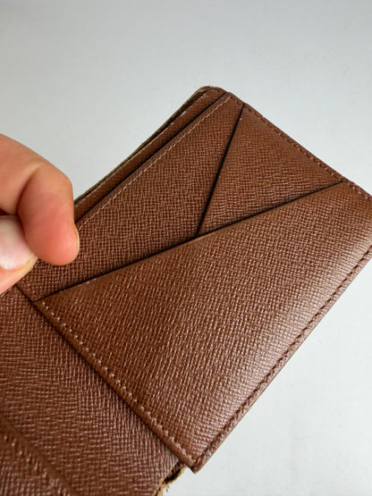Vintage Louis Vuitton Monogram Canvas Bifold Wallet 1995 Brown