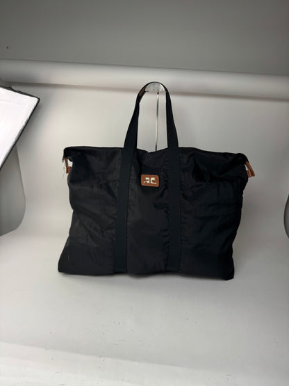 Sac de voyage vintage Courreges noir