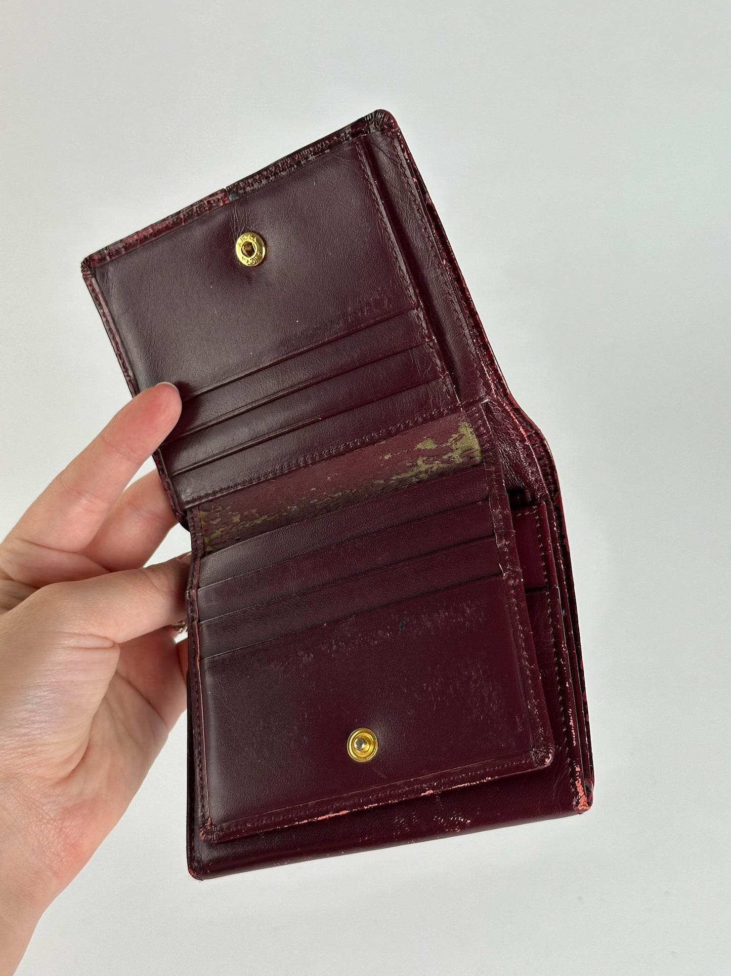 Vintage Givenchy Patent Leather Wallet purple