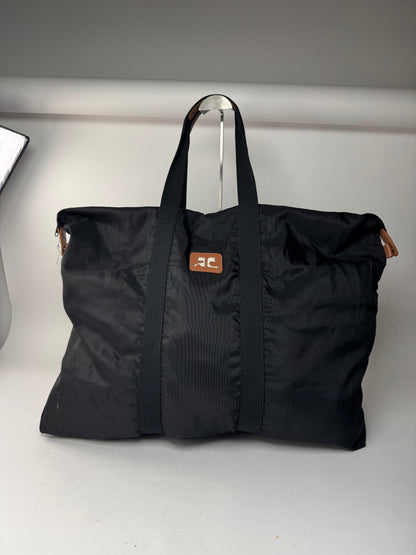Sac de voyage vintage Courreges noir