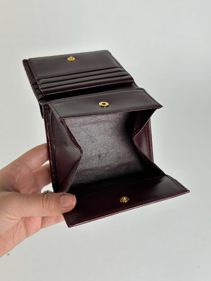 Vintage Givenchy Patent Leather Wallet purple