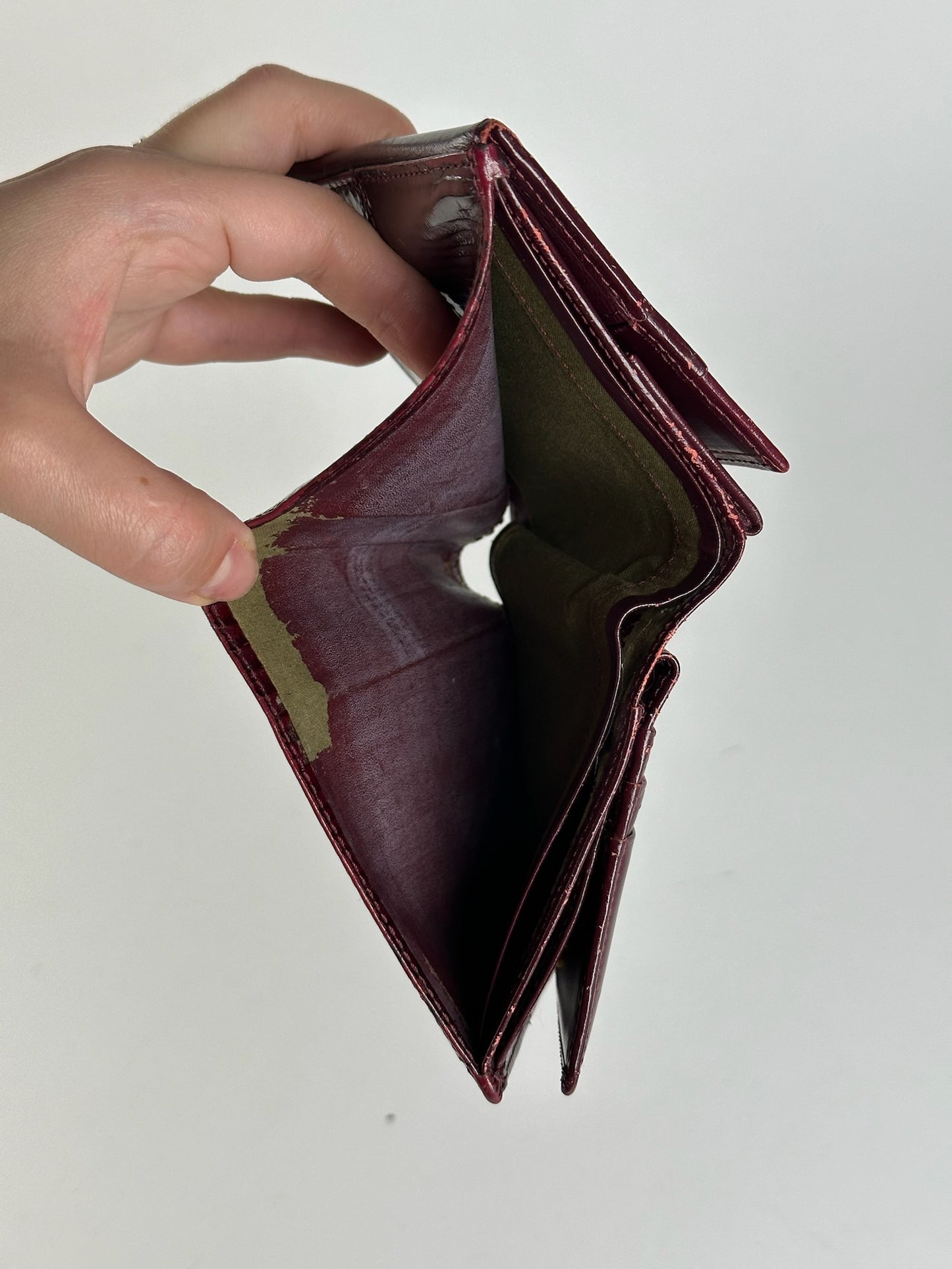 Vintage Givenchy Patent Leather Wallet purple