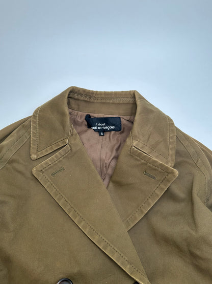 Vintage Comme Des Garçons Denim Trenchcoat Khaki S