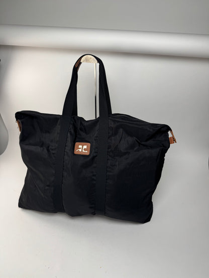 Sac de voyage vintage Courreges noir