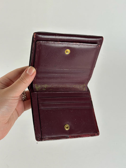 Vintage Givenchy Patent Leather Wallet purple