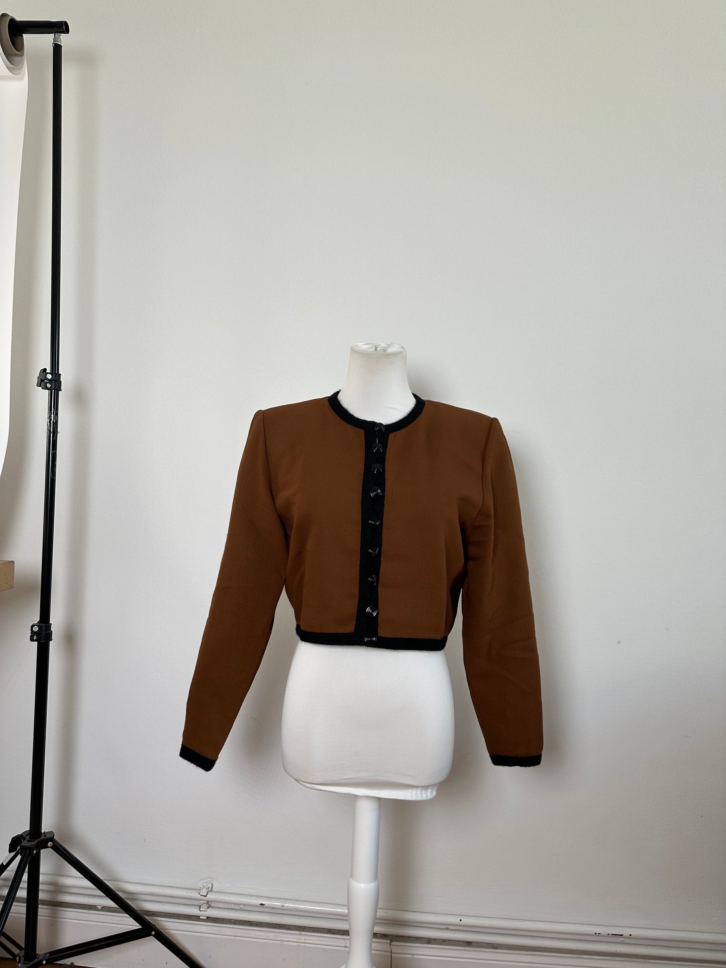 Vintage Yves Saint Laurent Smooth Jacket Espresso