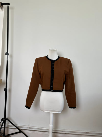 Vintage Yves Saint Laurent Smooth Jacket Espresso