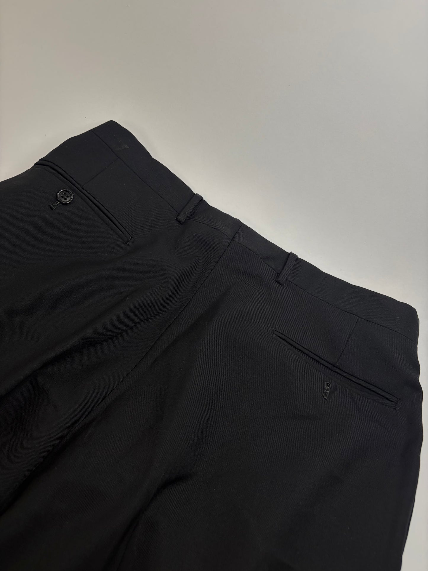 Vintage Fendi Men's Wool Blend Suit Set Black L