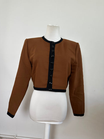 Vintage Yves Saint Laurent Smooth Jacket Espresso
