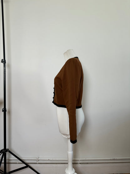 Vintage Yves Saint Laurent Smooth Jacket Espresso