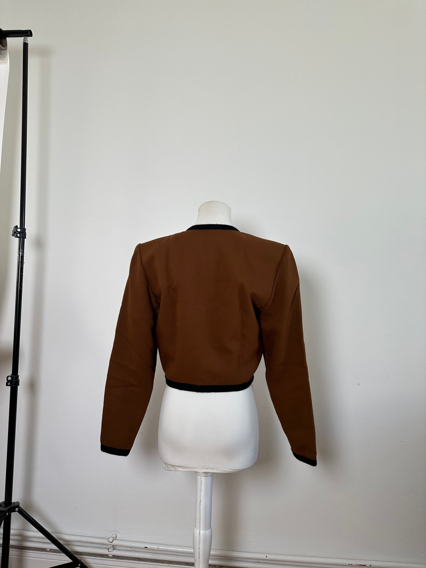 Vintage Yves Saint Laurent Smooth Jacket Espresso