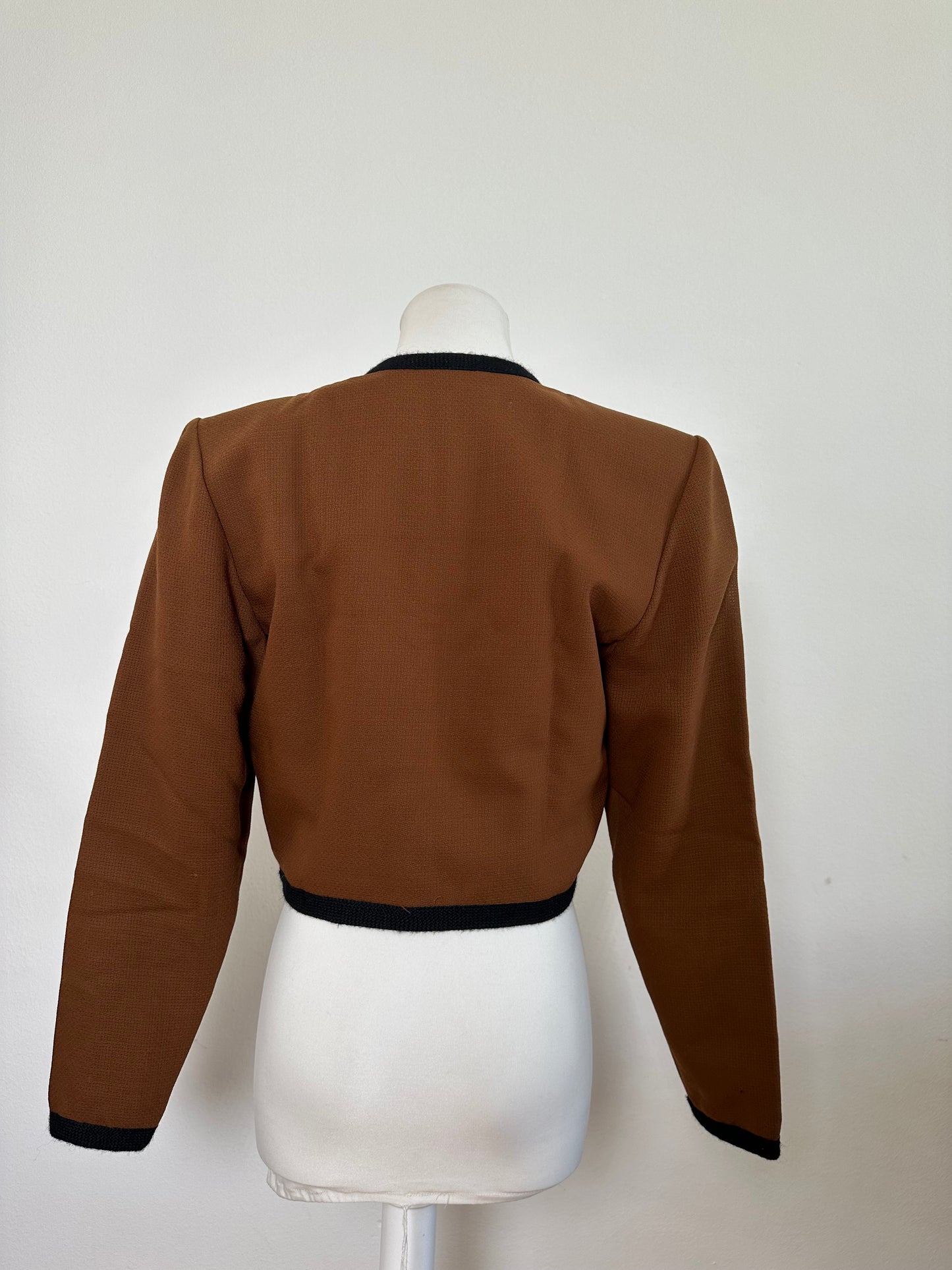 Vintage Yves Saint Laurent Smooth Jacket Espresso
