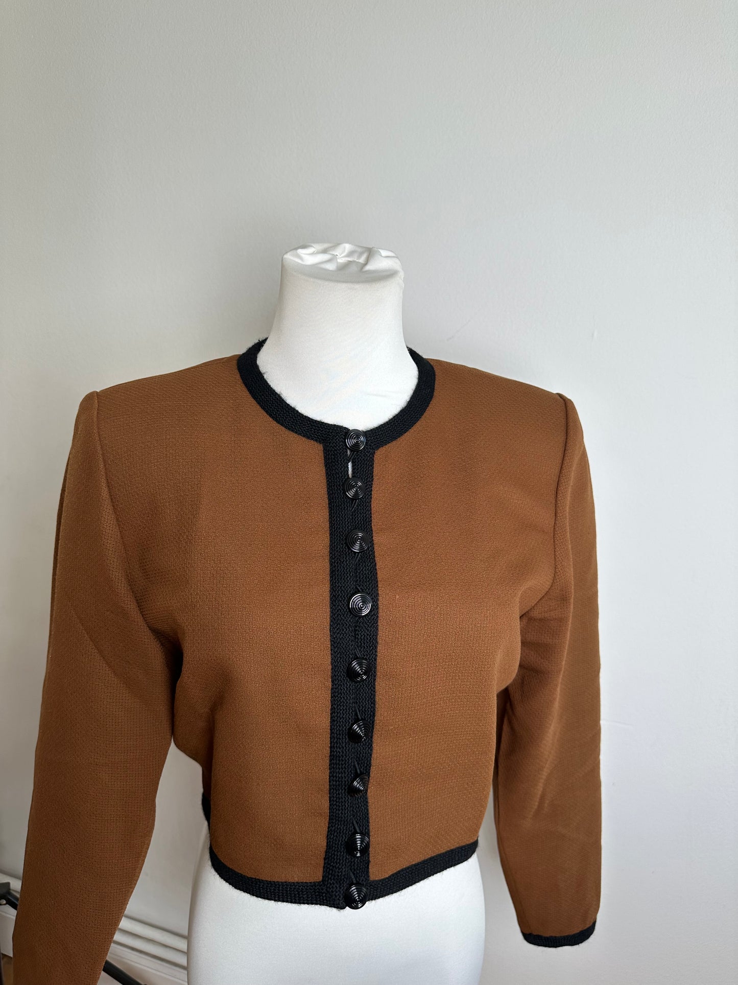 Vintage Yves Saint Laurent Smooth Jacket Espresso