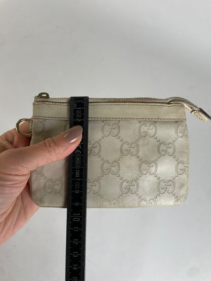 Vintage Gucci GG Supreme Bifold Wallet Early 2000s Cream