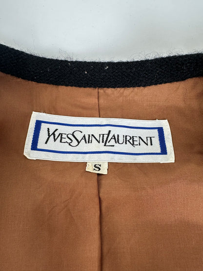 Vintage Yves Saint Laurent Smooth Jacket Espresso