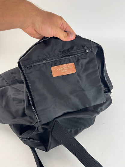 Sac de voyage vintage Courreges noir