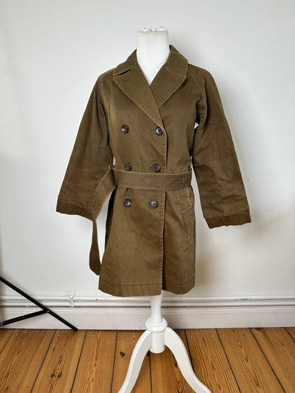 Vintage Comme Des Garçons Denim Trenchcoat Khaki S