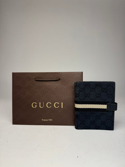 Vintage Gucci Monogram Organizer Black