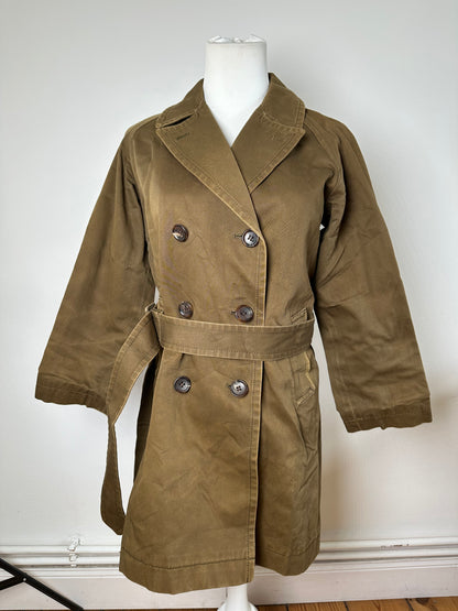 Vintage Comme Des Garçons Denim Trenchcoat Khaki S