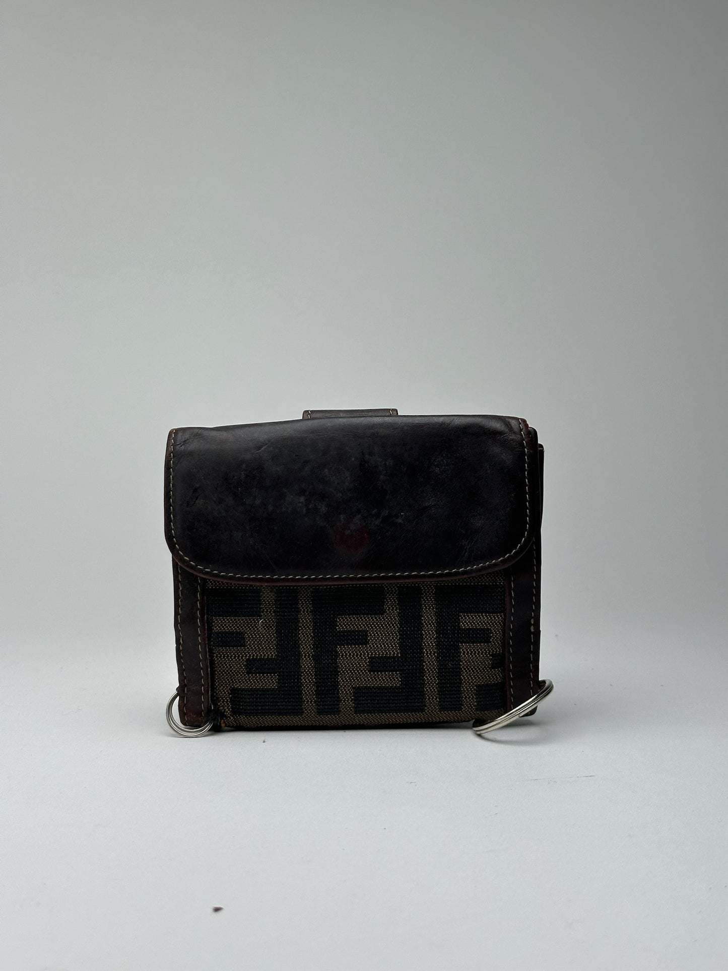 Vintage Fendi Roma Monogram Wallet Brown