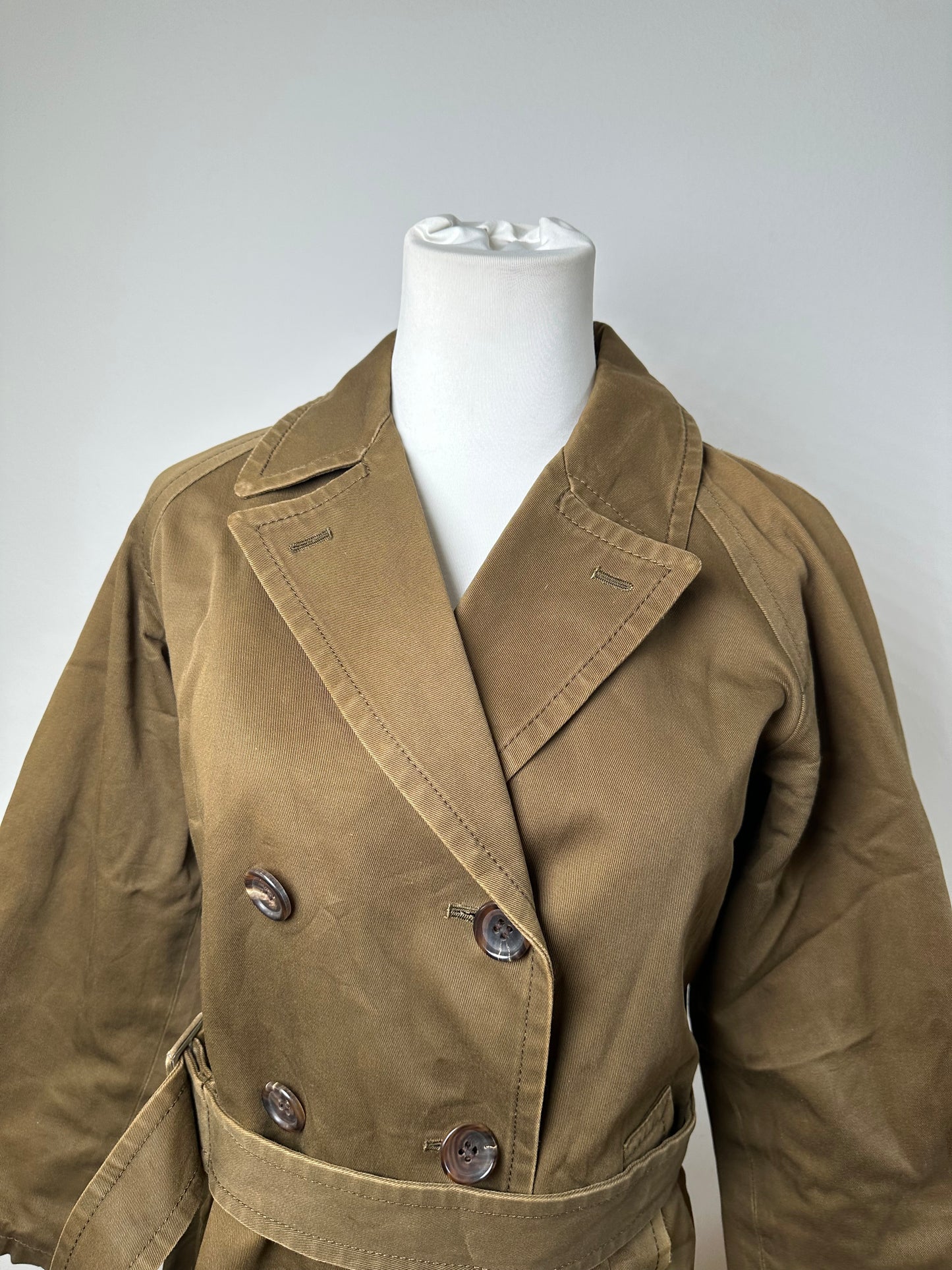 Vintage Comme Des Garçons Denim Trenchcoat Khaki S