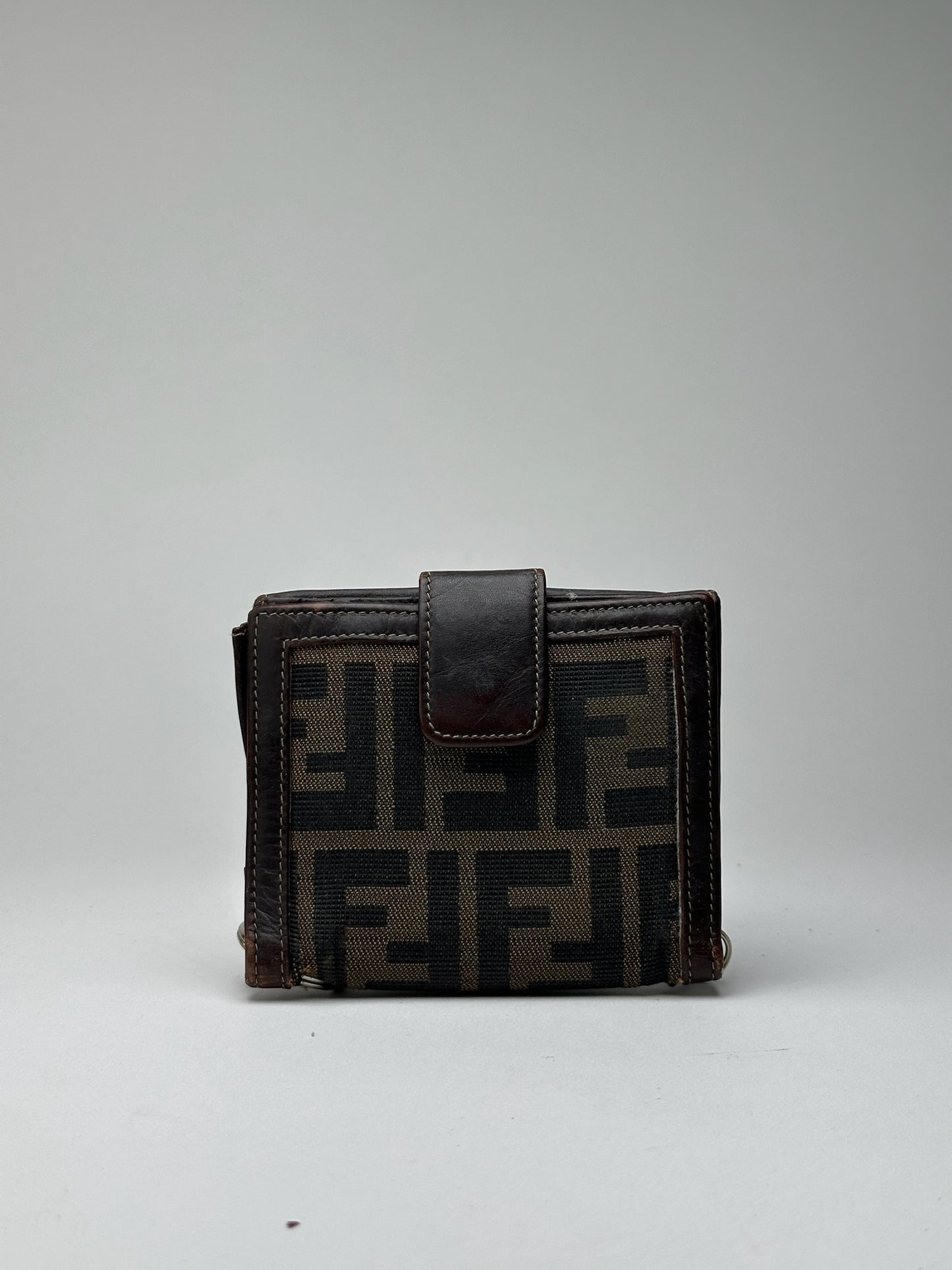 Vintage Fendi Roma Monogram Wallet Brown